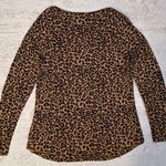 Time & Tru  size L (12-14) animal print blouse  Photo 1