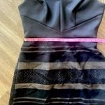 Adrianna Papell - A-Line Knee Length Black Lined Dress Photo 8