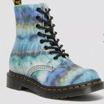 Dr. Martens boots 1460 Pascal Tie Dye Blue Pattern Boot size 6 moto boho Photo 6