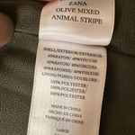 Rails  Zana Olive Mixed Animal Stripe Dress Womens Size Large Long Sleeve Smocked Photo 4