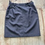 Hirsch Vintage dark brown gray Office Pencil Skirt W Lthr Belt Women’s Size 40 Size undefined Photo 2