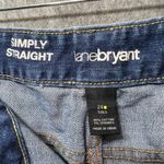 Lane Bryant  Simply Straight Jeans Denim Blue Wash Comfort Stretch 24 Tall‎ Photo 7