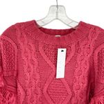 VICI  Sun Goes Down Cable Knit Fringe Pullover Sweater New Photo 5