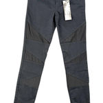 Kill City Skinny Jeans Black Mesh Panel Moto Style Women's Size 27 Photo 0