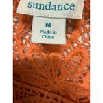 Sundance  Amira Lace Crochet Orange Sundress size M 100% Cotton Knit Lined Photo 5