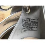 Juicy Couture Nelly Sandals Women's 6.5 Silver Rhinestone Block Heel Ankle Strap Photo 4