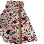 Zinc  Junior Sz 9 Red Biegw Floral Cherry Flower Print A Lined Strapless Dress Photo 6