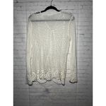Vintage BFA Classics White Crochet Knit Button Front Cardigan Cottagecore Med Size undefined Photo 4
