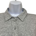 Bobi  Los Angeles Gray Button Up Shirt Bishop Sleeves 100% Cotton XS NWT Workwear Photo 2