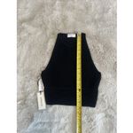 Babaton  Women's XS Crop Top Tank Knit Ribbed Thick Stretch‎ Black Casual Photo 4