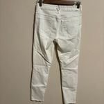 Mother High Waisted Looker Ankle Fray Jeans in Stayin’ Alive White Photo 5