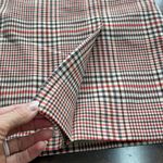 Akris Punto Beige Red Green Plaid Skirt Above knee Size 10 Pleats Designer NWOT Photo 9