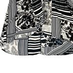 DENIM 24/7 blouse top shirt tunic black white high low size 18W Photo 3