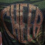 Alternative Apparel Off Shoulder Bling Camo soft inner sweatshirt Photo 2