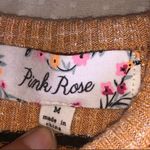 Pink Rose Orange Striped Halter Top Photo 1
