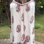 Lucky Brand strappy beaded neutral colored tank Photo 0