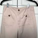 ZARA Light Pink Jeans with Bronze Buttons Size 4 Photo 1