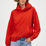 Madewell  midweight hoodie sweatshirt size L bright cherry Photo 0