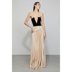 ET OCHS Black Half n Half Velvet Deep V Photo 15