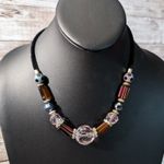 Vintage Necklace Unusual Multi Color Beaded Photo 0