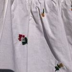 ZARA  White Floral Embroidered Cotton L/S Top M Photo 4