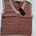 Moon and Madison Sweater Vest Size S White Photo 0