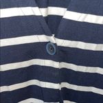 J. Jill Navy and White Striped Cardigan Blue Size undefined Photo 3