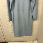 JustFab  Baby Blue Knit Midi Sweater Dress Size S Photo 4