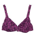 Jessica Simpson Snake Print Bikini Top Size XL Photo 1