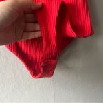 Princess Polly Red Ribbed Nicola Bodysuit Size 6 Photo 6
