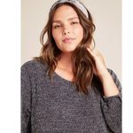 Ro & De Anthropologie Medium Stella Ruffle Sleeve Mini Dress Empire Gray Marbled Photo 7