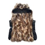 Guess Faux Fur Vest with Leather Accents Photo 1