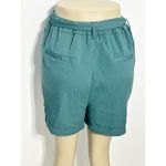 A New Day  Women's High-Rise Tie Waist Paperbag Shorts Pockets Green‎ XL Photo 3