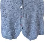 Alfred Dunner Vintage  Chunky Knit Button Down Sweater Vest Size Petite Photo 3