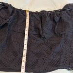 Guess Womens Sz: M Sasha Off-The-Shoulder Black Lace Lined Blouse. Grip elastic. Photo 2