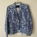 Talbots Paisley Print Vintage Boxy Blazer Sz4 Preppy Artsy Unique Photo 0