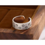 Boutique NEW Unisex 925‎ Sterling Star Adjustable Band Ring, Toe Ring, Pinky Ring Photo 11