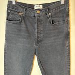 AGOLDE  Riley Crop Size 28 High Rise Button‎ Fly Black Wash Denim Photo 1