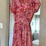 MISA Los Angeles  Pink Floral Mini Dress Tassels Size Medium Photo 0