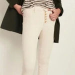 Anthropologie Pilcro High-Rise Skinny Corduroy Pants Creme Ivory Size 28 Photo 0