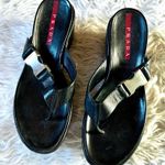 Prada sandals black size 37.5 Photo 0