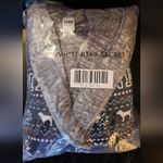 PINK - Victoria's Secret NIP Victoria's Secret PINK Black White Red Green Holiday Reversible Robe  M/L Photo 3