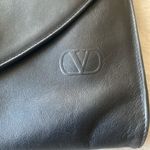 Valentino Garavani  black leather messenger bag Photo 1