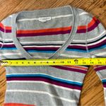 Aeropostale Y2k Striped Ribbed Fitted VNeck Sweater Size M Photo 7