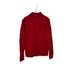 Vineyard Vines Vineyards Vines Women's Sweatshirt 1/4 Zip Long Sleeve Pullover Cotton Red Large Photo 6