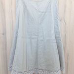 Chadwick's Womens Linen Midi Skirt Size 14 Beige Lace Trim Cottage Boho Classic Romantic Photo 0