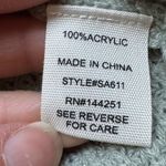 Moon & Madison Sage Waffle knit Frey Trim Cute Sweater Pull Over Sage Green Sz S Photo 9