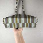 Maruca Womens Striped Tapestry Fabric Shoulder Tote Bag Purse Outside Pockets Photo 4