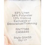 Madewell Black Linen Blend Embrodiered Tiered Dress Size XXS Photo 11