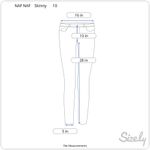 NAF NAF Paris Push Up Mid Rise Jeans 10 Blue Photo 4